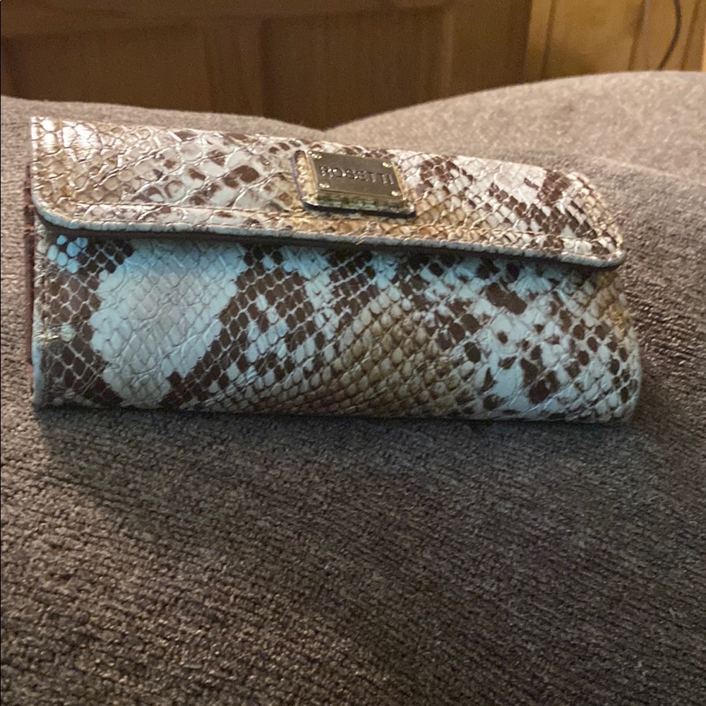 Rosetti Brown and Cream Wallet Elegant Faux Leather